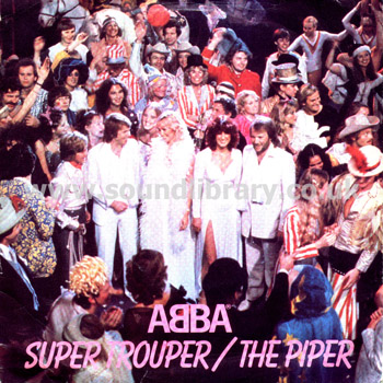 Abba Supertrouper UK Issue Stereo 7" Epic S EPC 9089 Front Sleeve Image