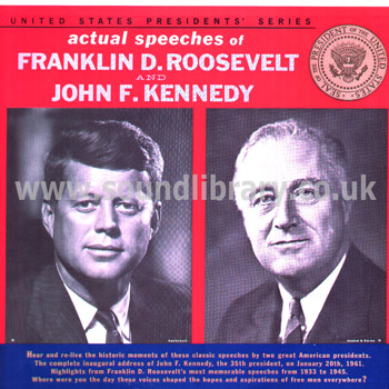 Actual Speeches of John F. Kennedy And Franklin D. Roosevelt USA LP Somerset P-16100 Front Sleeve Image