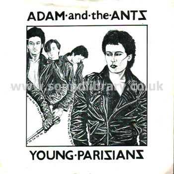 Adam And The Ants Young Parisians UK Issue Stereo 7" Front Sleeve Image