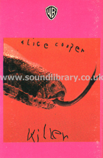 Alice Cooper Killer UK Issue Stereo MC Warner Bros. ZCK4 56005 Front Inlay Card