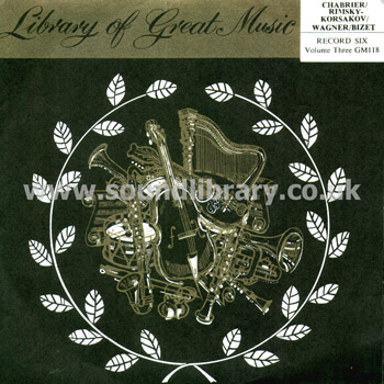 Alois Gruhn Library of Great Music Record 6 Vol. 3 UK 7" EP Treasury Records GM118 Front Sleeve Image