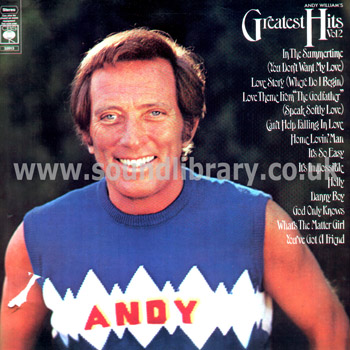Andy Williams Greatest Hits Volume II UK Issue Stereo LP CBS S CBS 32013 Front Sleeve Image