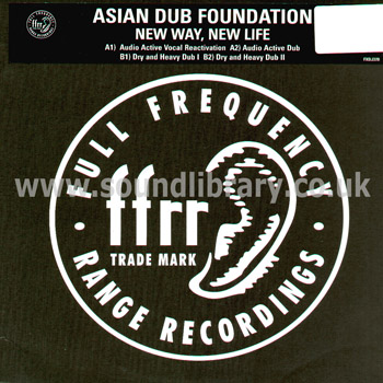 Asian Dub Foundation New Way, New Life UK Issue 12" FFRR FXDJ378 Front Sleeve Image