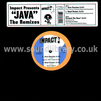 Augustus Pablo & Bongo Herman Java The Remixes 10" Impact! 91101 Sleeve & Label Image