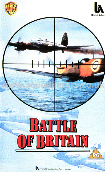 Battle Of Britain Michael Caine VHS PAL Video Warner Home Video PES 99292 Front Inlay Sleeve