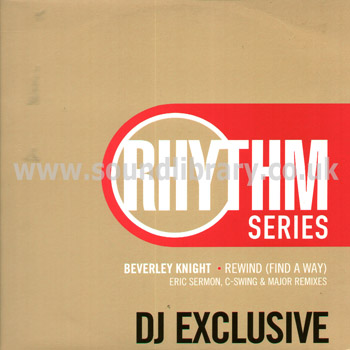 Beverley Knight Rewind (Find A Way) UK Issue Promotional Use Only 12" Front Sleeve Image