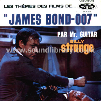 Billy Strange Les Themes Des Films De James Bond France 7" EP Disques Vogues EPL 8253 Front Sleeve Image