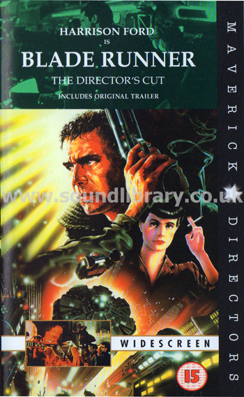 Blade Runner The Director's Cut Harrison Ford Warner Home Video S012682 Front Inlay Image