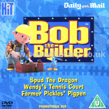 Bob The Builder - Spud The Dragon, Wendy's Tennis Court, Farmer Pickles' Pigpen Regio Front Card Sleeve