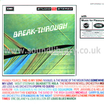 Break-Through (An Introduction To Studio Two Stereo) LP Music For Pleasure MFP 1334 Front Sleeve Image