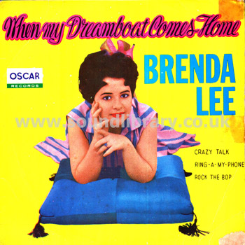 Brenda Lee Greatest Hits Thailand Issue 7" EP Oscar Records Front Sleeve Image