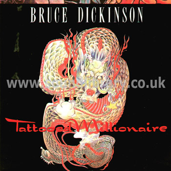 Bruce Dickinson Tattooed Millionaire UK Issue Poster Sleeve 12" Front Sleeve Image