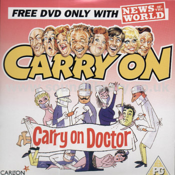 Carry On Doctor Frankie Howerd News Of The World DVD Carlton Visual Entertainment Front Card Sleeve