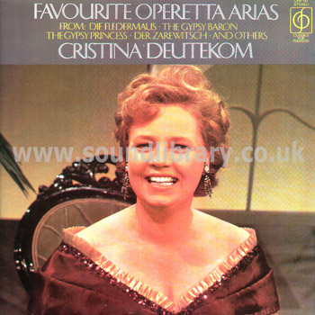 Cristina Deutekom Charles Vanderzand Favourite Operetta Arias UK  Stereo LP CFP 191 Front Sleeve Image
