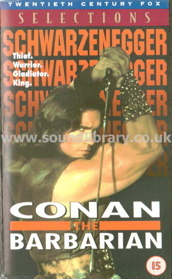 Conan The Barbarian Arnold Schwarzenegger 20th Century Fox Home Entertainment 01806BD Front Inlay Sleeve