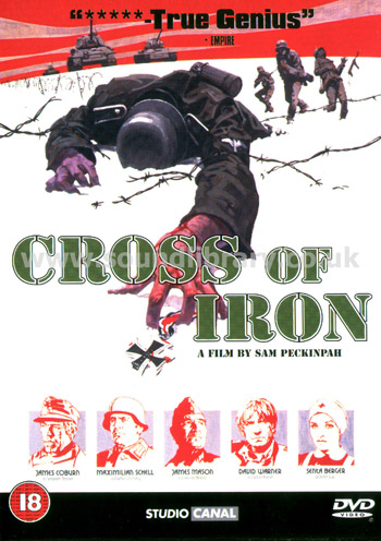 Cross of Iron James Coburn Region 2 PAL DVD Warner (Studio Canal) 38379 Front Inlay Sleeve