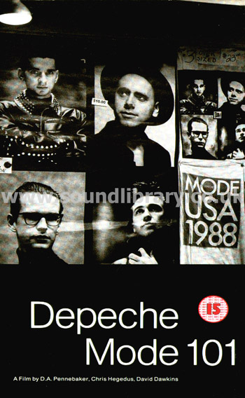 Depeche Mode 101 VHS PAL Video Mute Film VVD 469 Front Inlay Sleeve