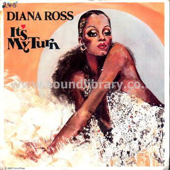 Diana Ross It's My Turn UK Issue Spindle Centre 7" Motown TMG1217 Front Sleeve Image