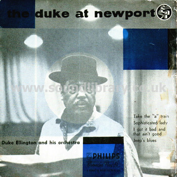 Duke Ellington and His Orchestra The Duke At Newport UK 7" EP Philips BBE.12129 Front Sleeve Image