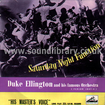 Duke Ellington Saturday Night Function UK 10" LP HMV DLP 1094 Front Sleeve Image