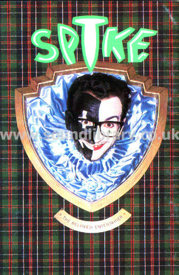 Elvis Costello Spike UK Issue Lyrics Inlay Card MC Warner Bros. WX 238C Front Inlay Card