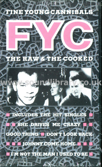 Fine Young Cannibals The Raw And The Cooked VHS PAL Video London 081 1943 Front Inlay Sleeve