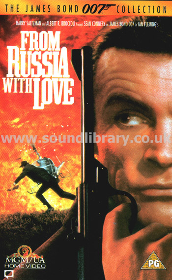 From Russia With Love Sean Connery VHS PAL Video MGM/UA Home Video SO51402 Front Inlay Sleeve