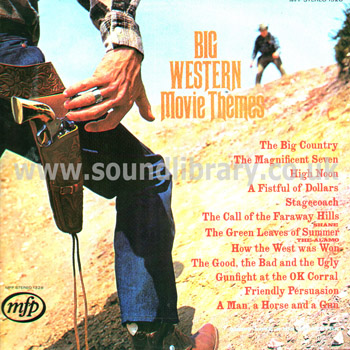 Geoff Love & His Orchestra Big Western Movie Themes LP Music For Pleasure MFP 1328 Front Sleeve Image