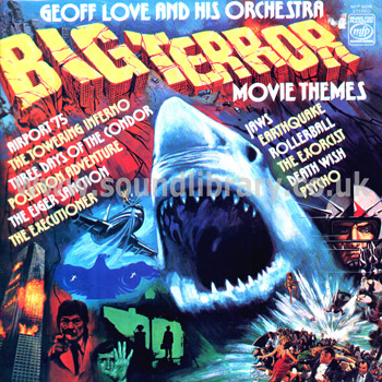 Geoff Love & His Orchestra Big Terror Movie Themes UK LP Music For Pleasure MFP 50248 Front Sleeve Image