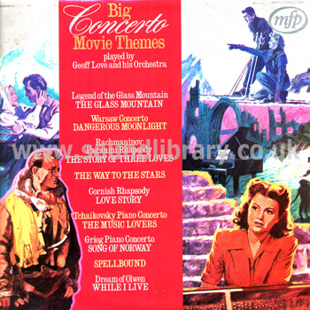 Geoff Love & His Orchestra Big Concerto Movie Themes LP Music For Pleasure MFP 5261 Front Sleeve Image