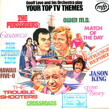 Geoff Love and His Orchestra Your Top TV Themes UK LP Music For Pleasure MFP 5272 Front Sleeve Image