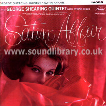 The George Shearing Quintet Satin Affair UK Issue Mono LP Capitol T 1628 Front Sleeve Image