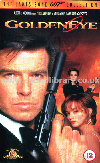 Goldeneye James Bond Pierce Brosnan VHS Video MGM Home Entertainment 16177S Front Inlay Sleeve