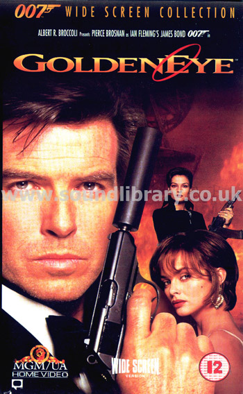 Goldeneye Pierce Brosnan Martin Campbell VHS Video MGM/UA Home Video S055544 Front Inlay Sleeve