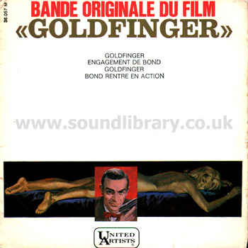 Goldfinger James Bond John Barry Shirley Bassey France 7" EP United Artists 36057 Front Sleeve Image