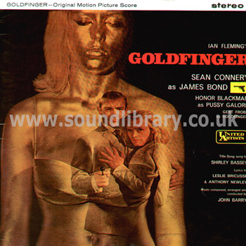 Goldfinger James Bond John Barry Shirley Bassey UK Stereo LP United Artists SULP 1076 Front Sleeve Image