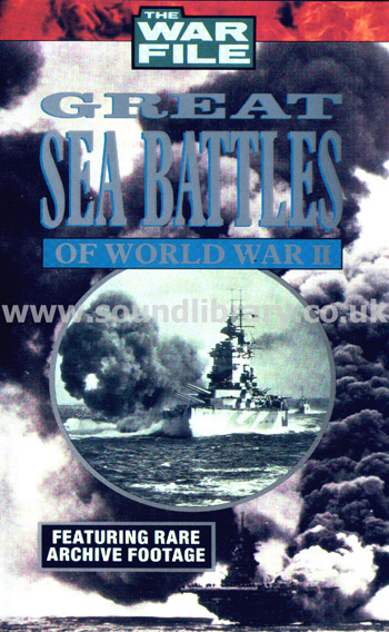 Great Sea Battles Of World War II VHS PAL Video Castle Vision CVI 1270 Front Inlay Sleeve