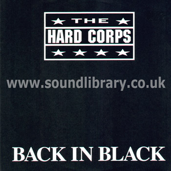 The Hard Corps Back In Black UK Issue Stereo 12" Interscope Records A 8608T Front Sleeve Image