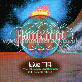 Hawkwind Live '74 EU Issue 9 Track CD EMI 359 6442 Front Inlay Image