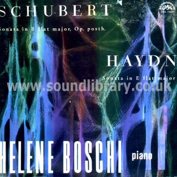 Helene Boschi Schubert Sonata In B Haydn Sonata In E LP Supraphon SUA ST 10537 Front Sleeve Image