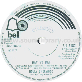 Holly Sherwood Day By Day UK Issue 7" Label Image Side 1