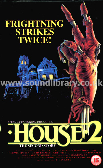 House 2 The Second Story Arye Gross VHS PAL Video Entertainment In Video EVV 1073 Front Inlay Sleeve