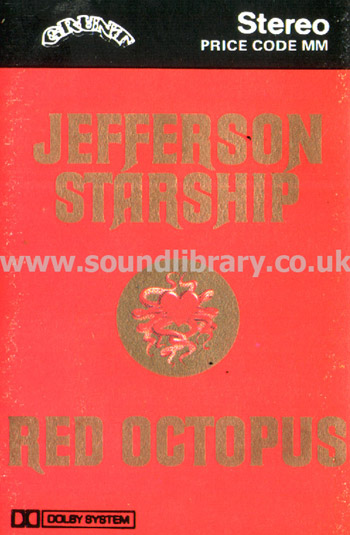 Jefferson Starship Red Octopus UK Issue Stereo MC Grunt PKFT 2002 Front Inlay Card