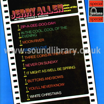 Jerry Allen Plays Some Of The Oscars UK Issue Stereo LP Front Sleeve Image