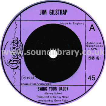 Jim Gilstrap Swing Your Daddy UK Issue 7" Chelsea 2005 021 Label Image