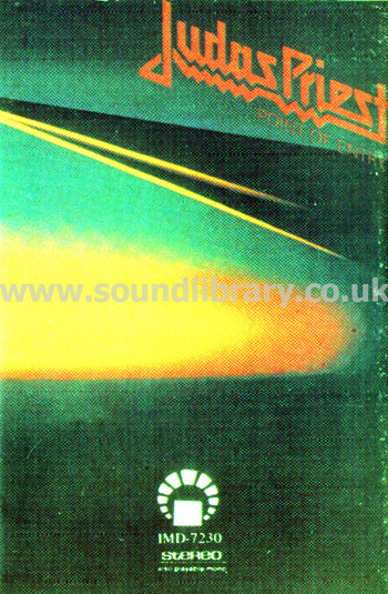 Judas Priest Point Of Entry Saudi Arabia Issue 10 Track Stereo MC IMD IMD-7230 Front Inlay Card