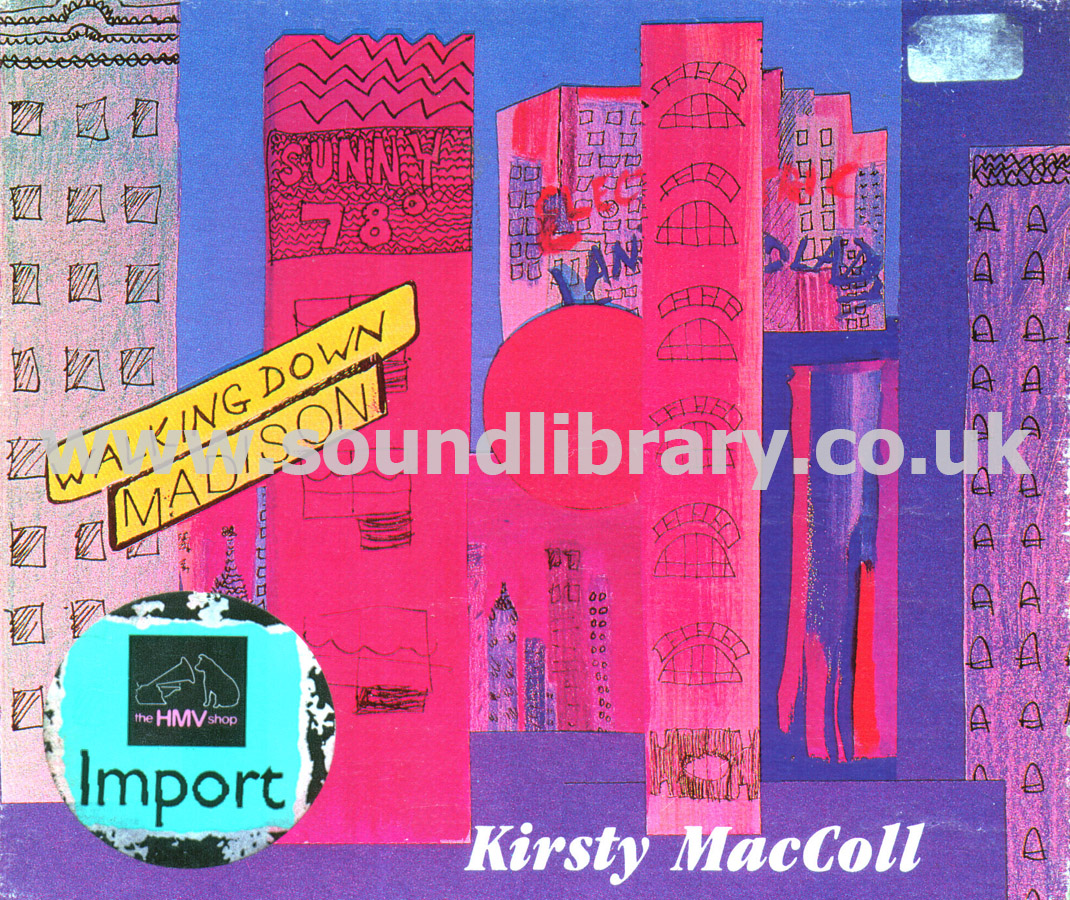 Kirsty MacColl Walking Down Madison USA Issue 5 Track Remix CDS Charisma 96342-2 Front Digipak Image