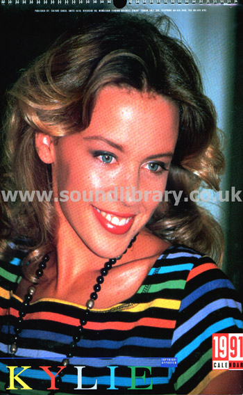 Kylie Minogue 1991 Calendar By Culture Shock Front Calendar Image