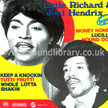 Jimi Hendrix Little Richard & Jimi Hendrix Hungary Issue Stereo LP Gong SLPXL 17975 Front Sleeve Image