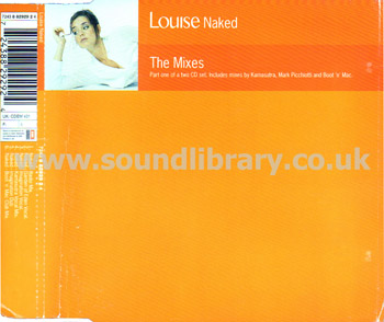 Louise Naked - The Mixes UK Issue Jewel Case CDS EMI CDEM 431 Front Inlay Image